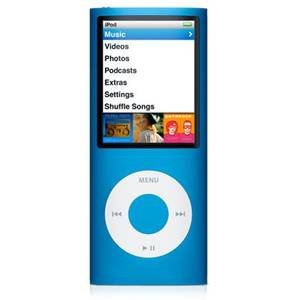 Apple iPod Nano 8GB Blue 4th Gen MP3 Metallic MB732ZO Preview